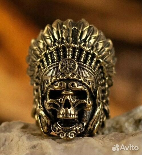 Темляк Брелок Вождь Индеец Майя Ацтеки Зомби Череп