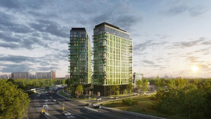 2-к. апартаменты, 44,3 м², 5/20 эт.