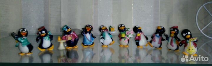 Игрушки Kinder Дракончики, Пингвины, Бегемотики