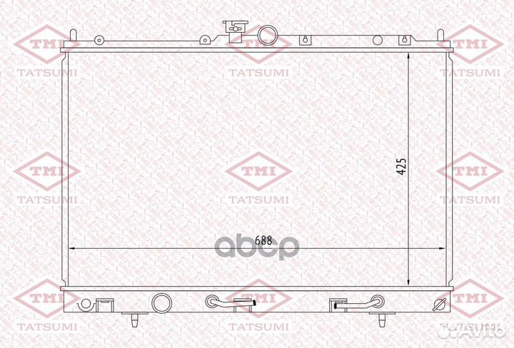 Радиатор охлаждения mitsubishi Airtrek/Outlande