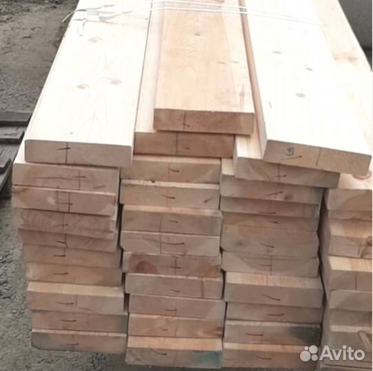 Доска обрезная ест. влаж. 50х200х6000 хвоя 1 сорт