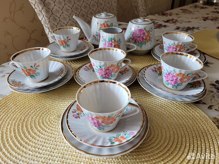 Чайный сервиз СССР, 6 персон