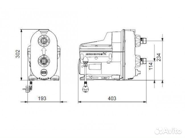 Насосная станция Grundfos Scala 2 3-45