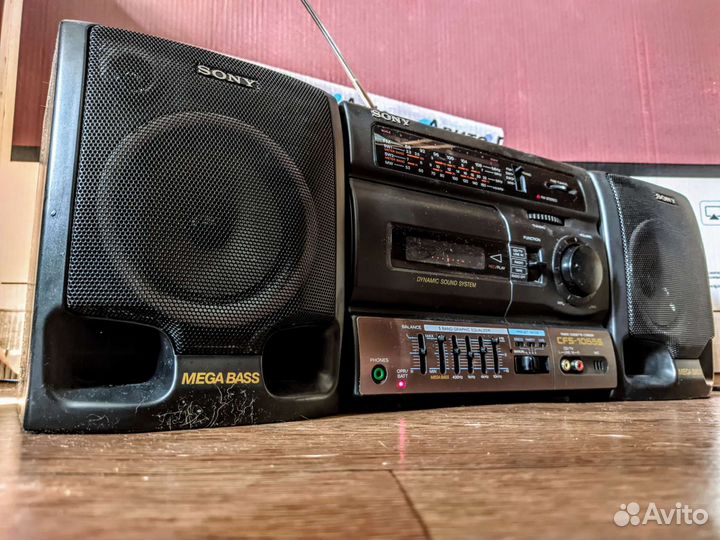 Магнитола Sony CFS-1055S + AUX