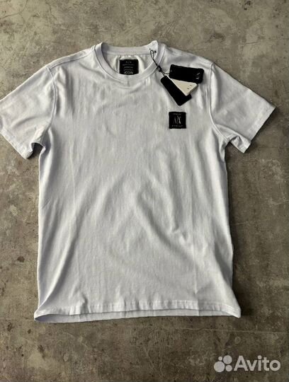 Футболка Armani Exchange белая премиум