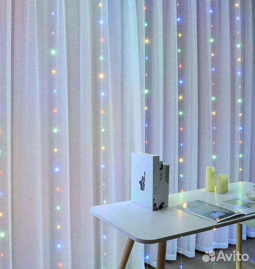 Гирлянда штора 3*3м розничная цена