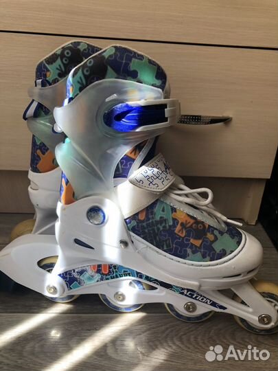 Коньки роликовые раздвижные 30-33