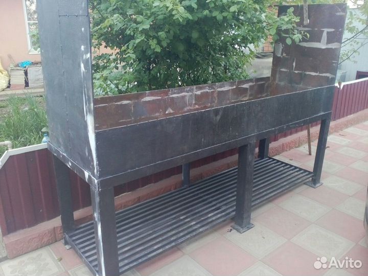Мангал с зонтом