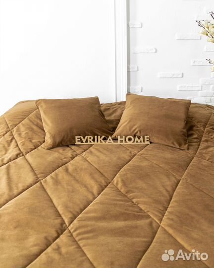 Покрывало беллиссимо тоффи новое плед бархат