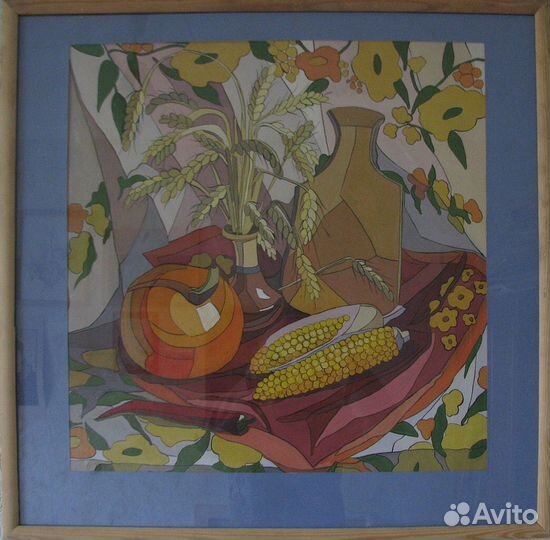 Картина гуашью