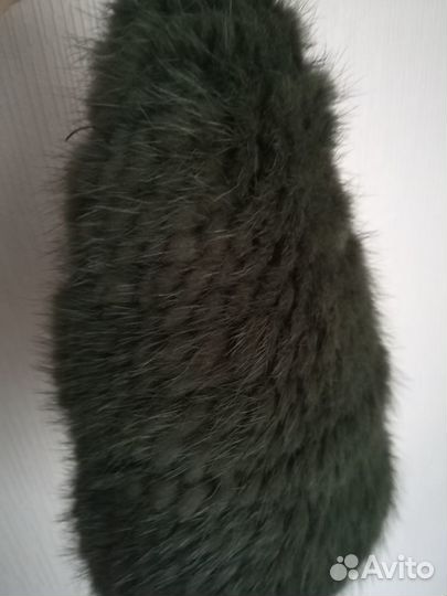 Шапка женская вязаная норка