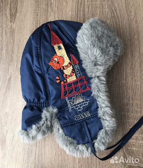 Шапки и перчатки зимние на малыша мальчика