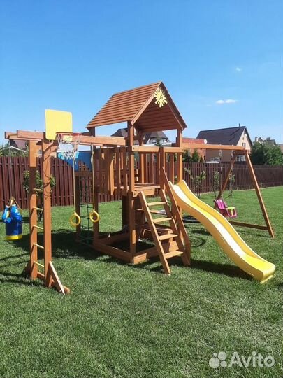 Детская деревянная площадка для улицы