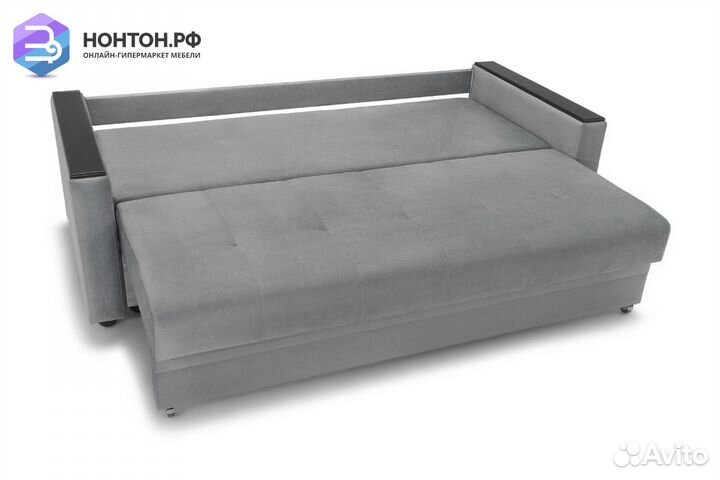 Диван еврокнижка Денвер серый