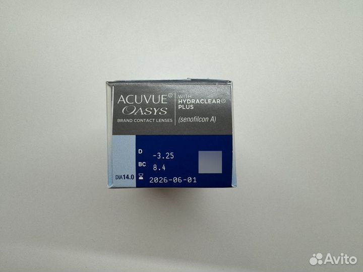 Линзы acuvue oasys -3.25 8.4