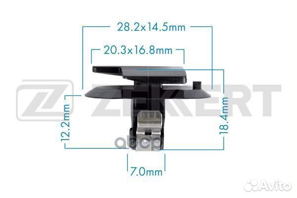 Клипса крепёжная General Motors Renault (миним