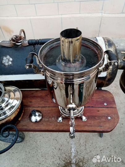 Самовар советский на дровах