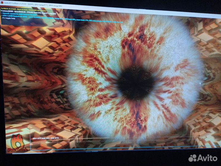 Видеокарта MSI 6800 gaming x trio 16gb