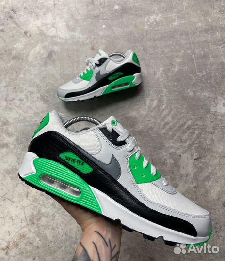 Nike Air Max 90 Gore-Tex Shoes Summit White/Green