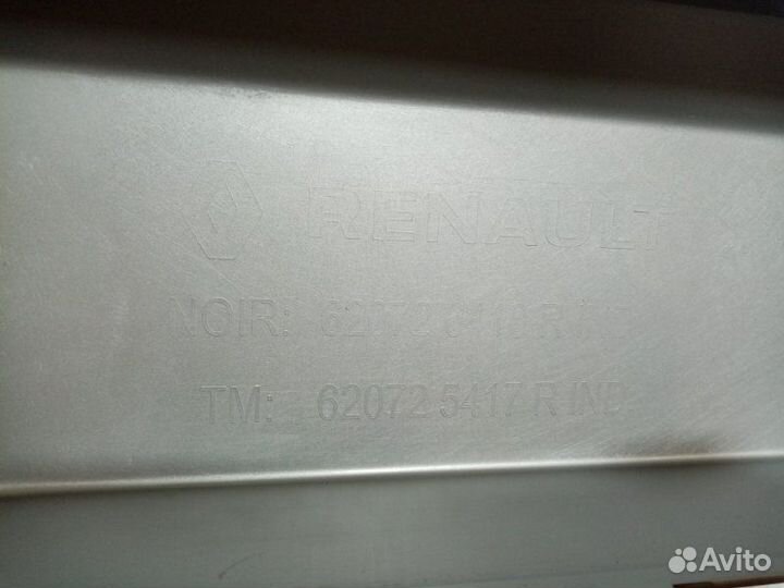 Накладка переднего бампера Renault Duster 2 2021