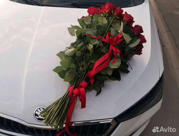 Розы с доставкой, букет роз 101