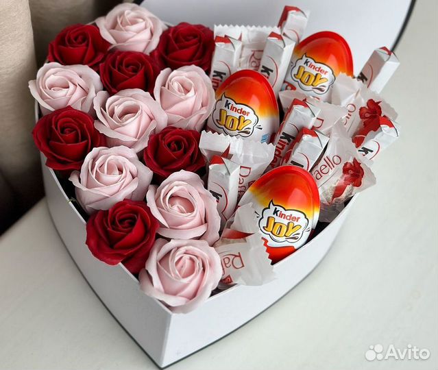 Съедобные подарки боксы, сердце