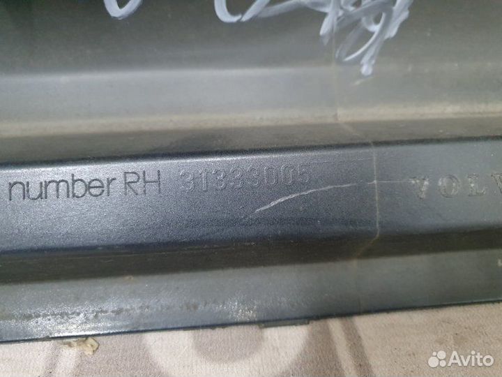 Накладка на порог правая Volvo S60 B4204T12 2016