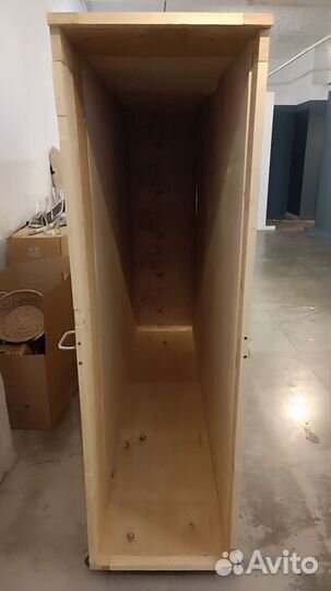 Ящик короб на колесах для перевозки картин 184х144