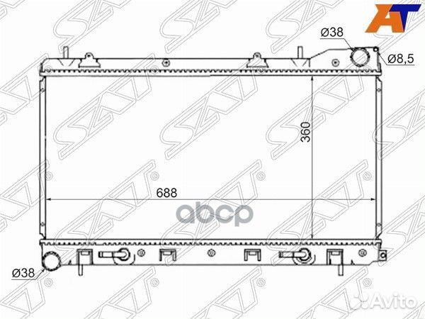 Радиатор Subaru Forester 02-08 / Impreza 00-07