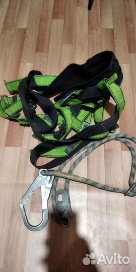 Страховочная привязь + страховочный строп