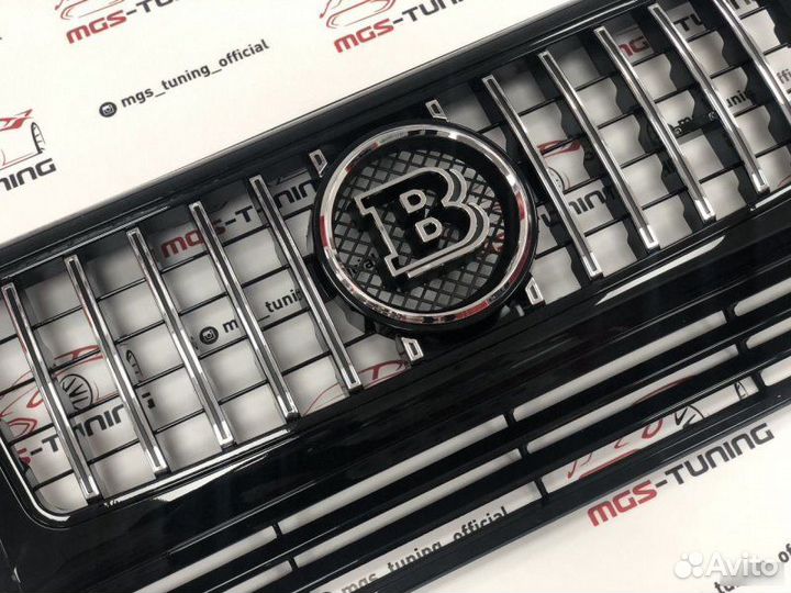 Решетка Mercedes G-class w463 GT + знак (B)