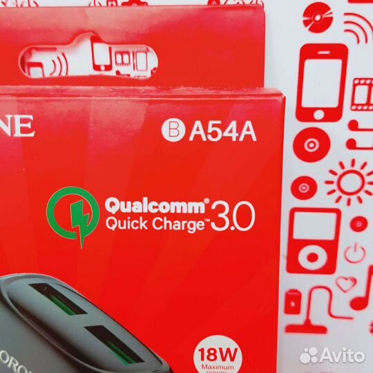 Блок для зарядки и кабель 3А. Новый. К1