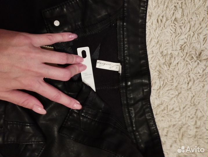 Шорты женские кожаные