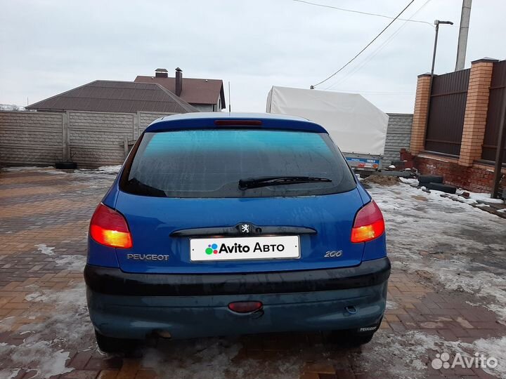 Peugeot 206 1.1 МТ, 1999, 280 000 км