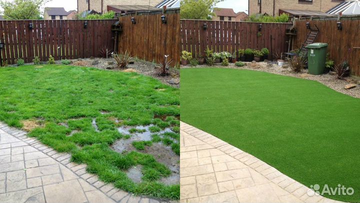 Рулонный газон. Озеленение участка под ключ