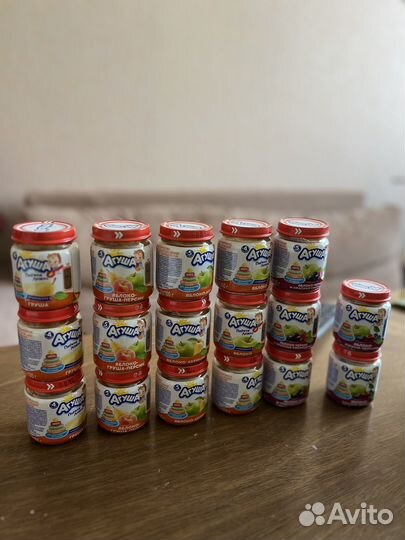 Детское фруктовое пюре агуша