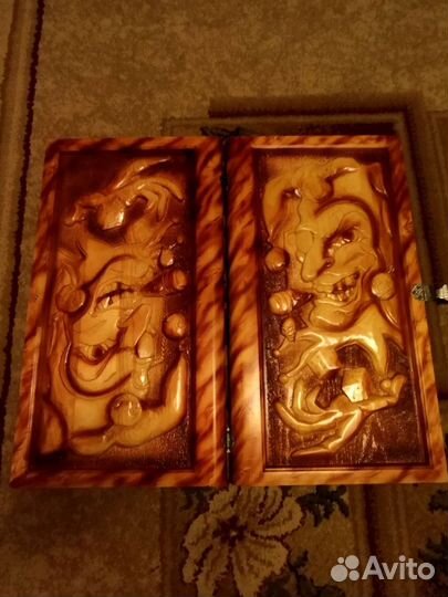 Нарды резные,ручной работы,Джокер