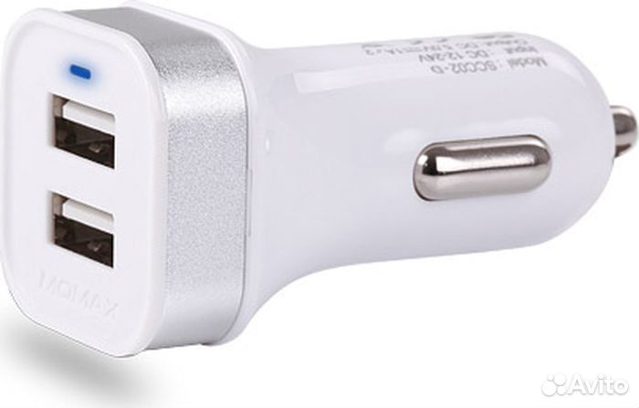 Азу Vouni Sprint Dual USB Car Charger - White