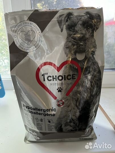Сухой гипоаллергенный корм для собак1st choice