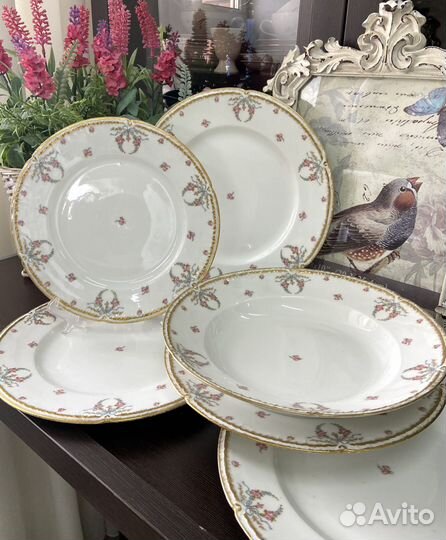 Антикварные тарелки Limoges начало 20 века