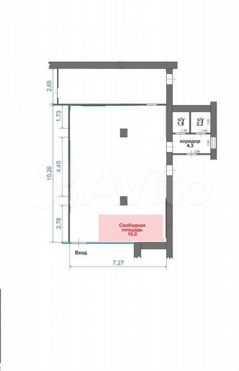 Торговое место, 10 м²