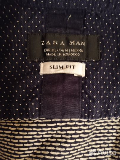 Мужская рубашка zara man 46