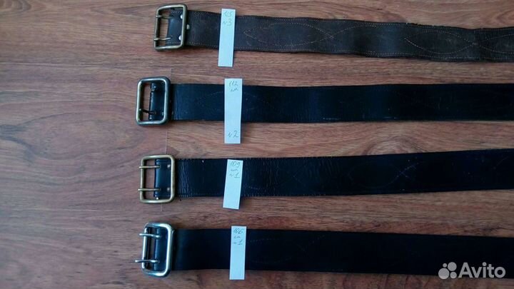 Кожаные военные ремни