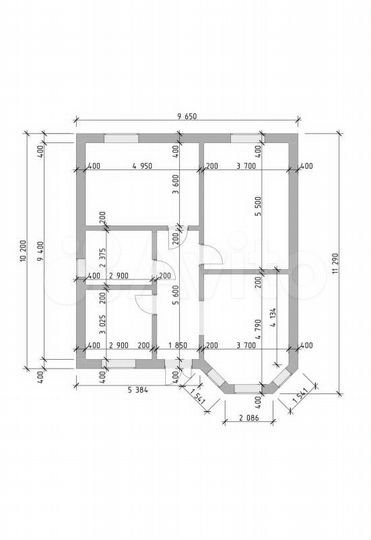 Дом 95 м² на участке 6 сот.