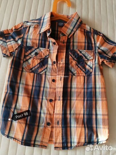 Рубашки детские короткий/длинный рукав пакетом