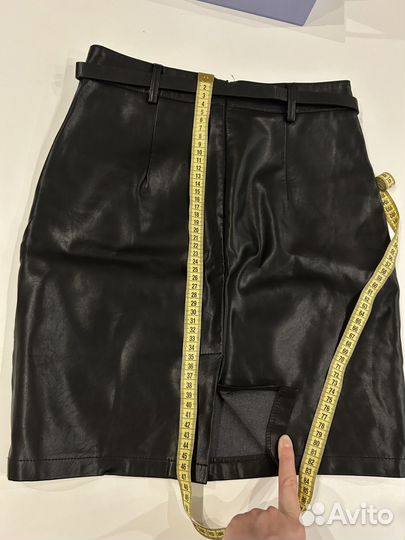 Юбка экокожа 44