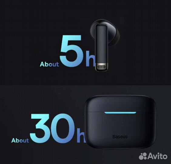 TWS Baseus E9 б/у шесть раз, M2 б/у 7 мес