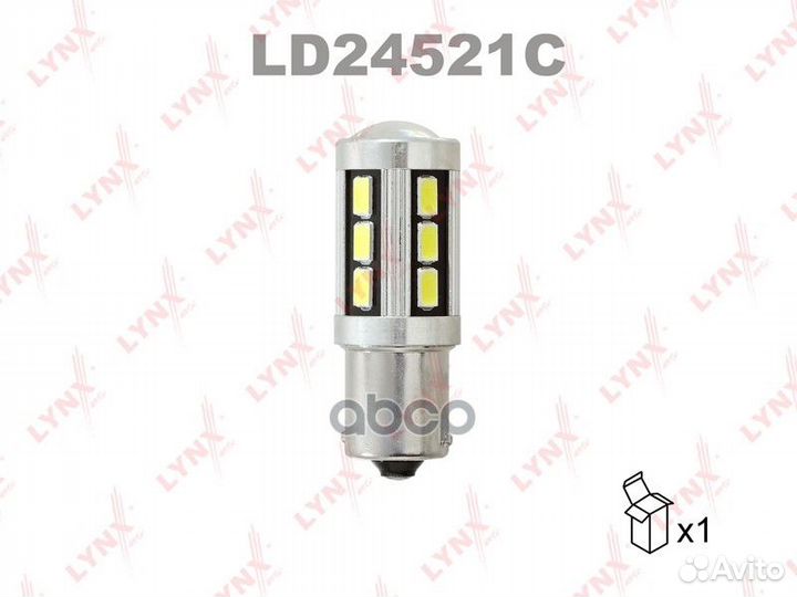 Лампа светодиодная LED P21W S25 24V BA15s SMDx1