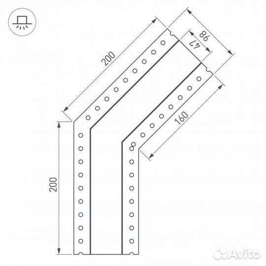 Коннектор угловой Arlight 030102