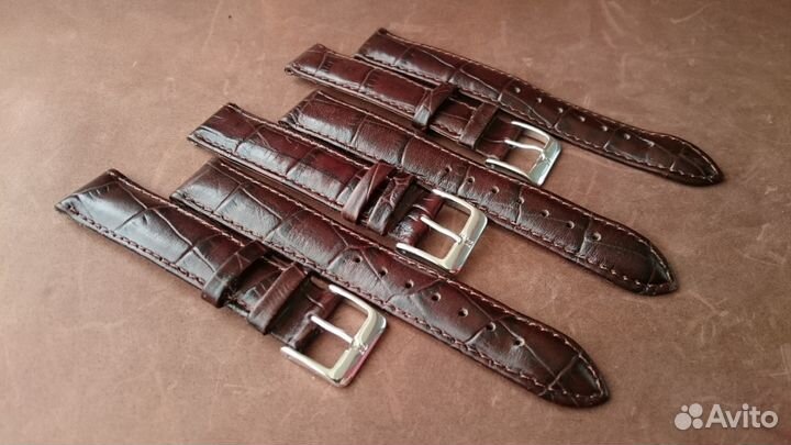 Новый Кожаный ремешок nagata на 18 мм